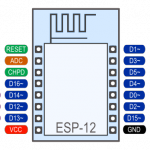 ESP8266-12 Arduino pinout
